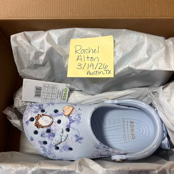 CROCS Shoes - Crocs x Love Shack Famcy Women’s Light Blue Floral Clogs